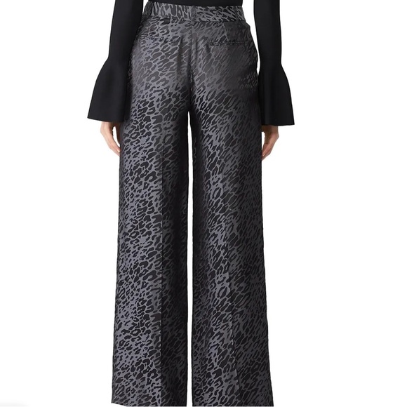 NWOT Equipment Femme Chic Animal Print Wide-Leg Trousers - Picture 2 of 10